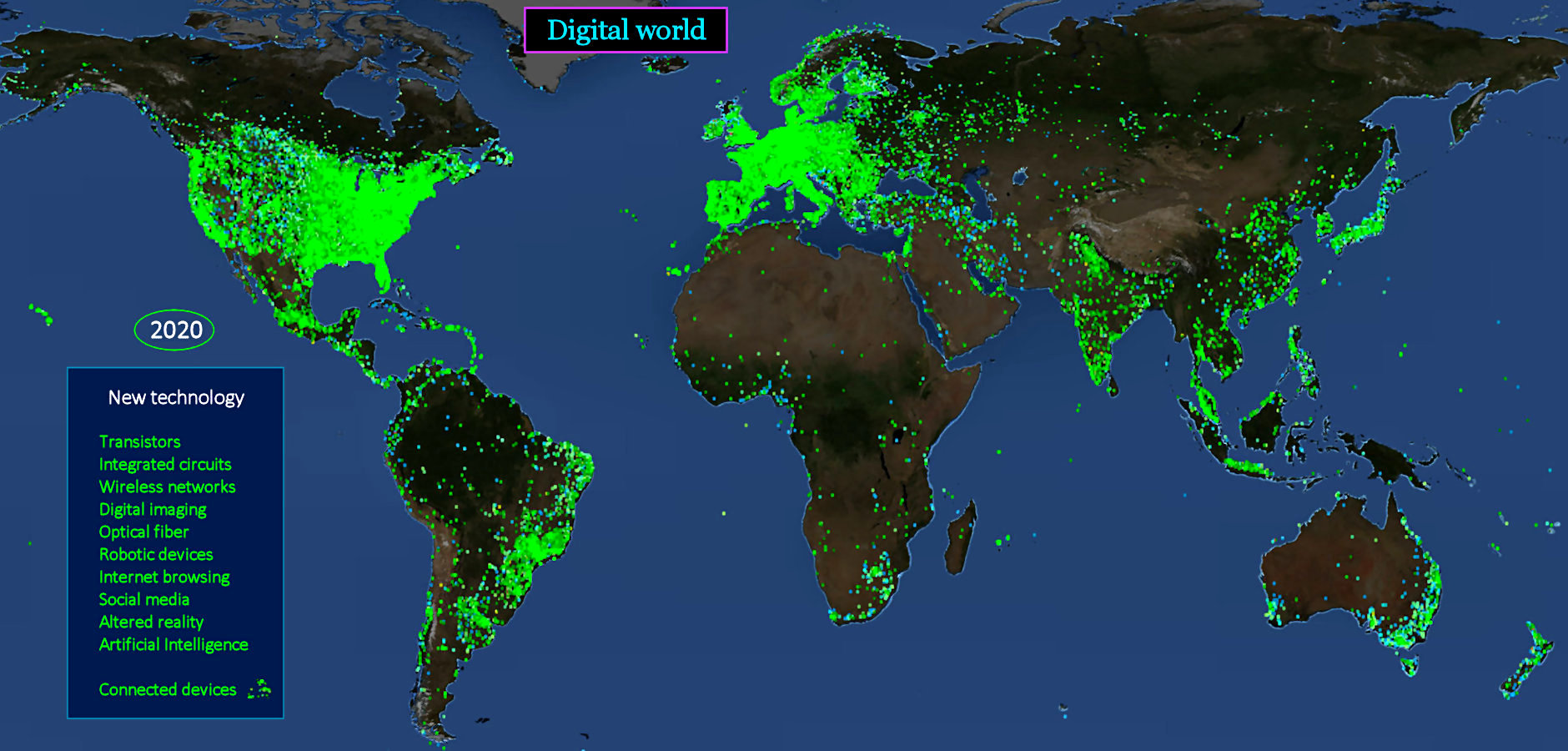 Internet 3.0, 2020 map